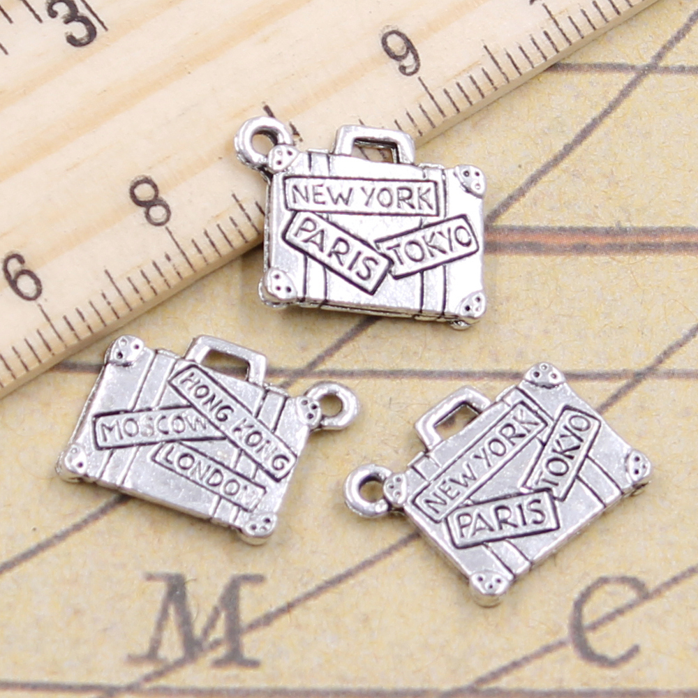 Jewelry Making New York - 10pcs Charms Travel Bags New York