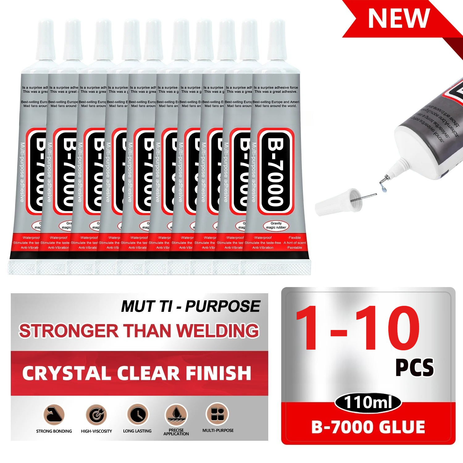 Jewelry Making Supplies - Super Glue B-7000 Loolifl 1-10Pcs Safety