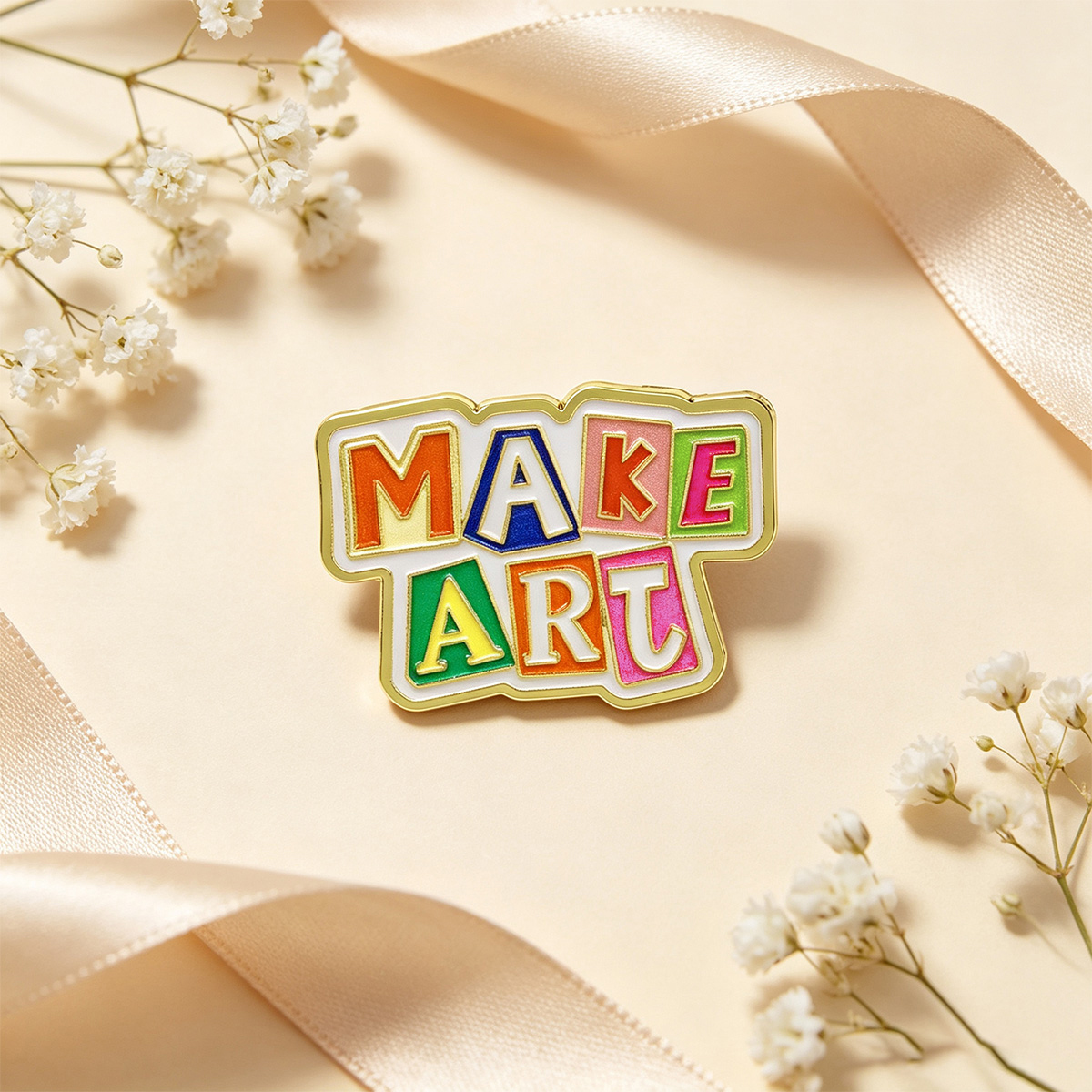 9pcs MAKE ART Enamel Pin Set C – Jewelry Making Quotes recenzja i cena