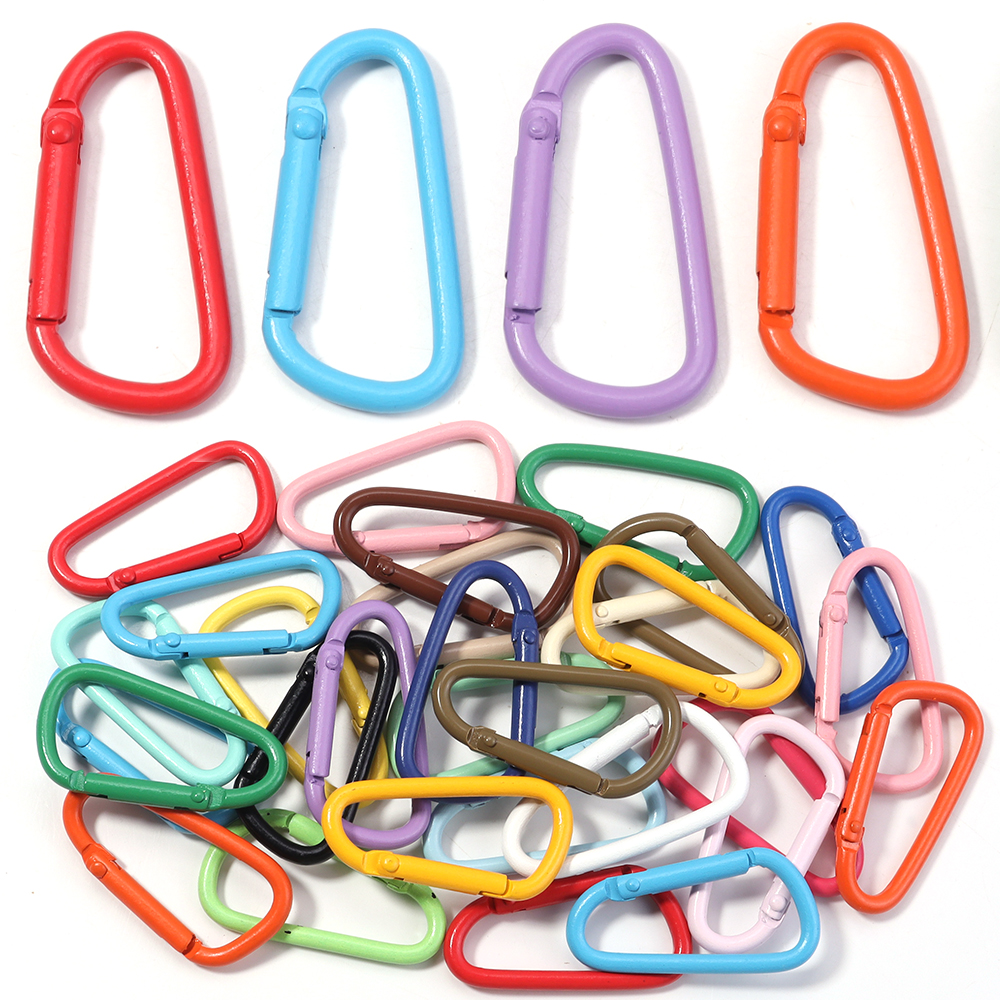 10pcs Colorful Carabiner Clip  – Jewelry Making A Ring recenzja i cena