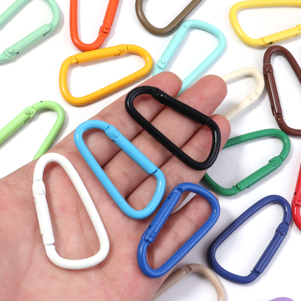 10pcs Colorful Carabiner Clip  – Jewelry Making A Ring recenzja i cena