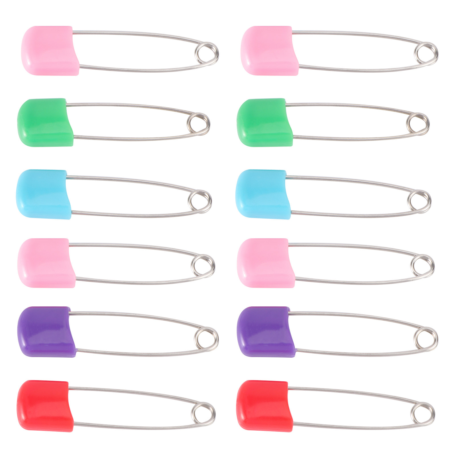 12Pcs Baby Diaper Safety Pins  – Head Pin Assorted recenzja i cena