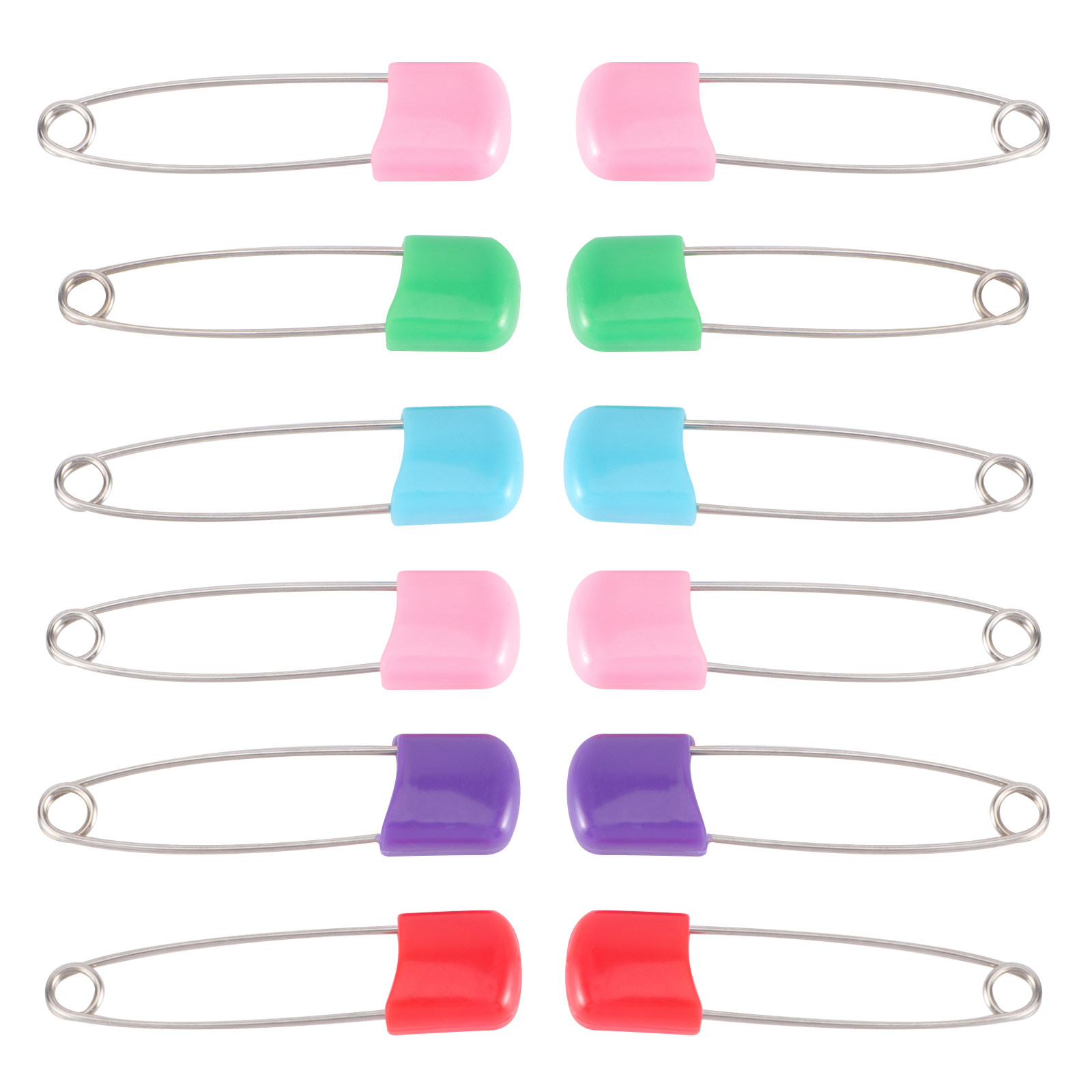 12Pcs Baby Diaper Safety Pins  – Head Pin Assorted recenzja i cena