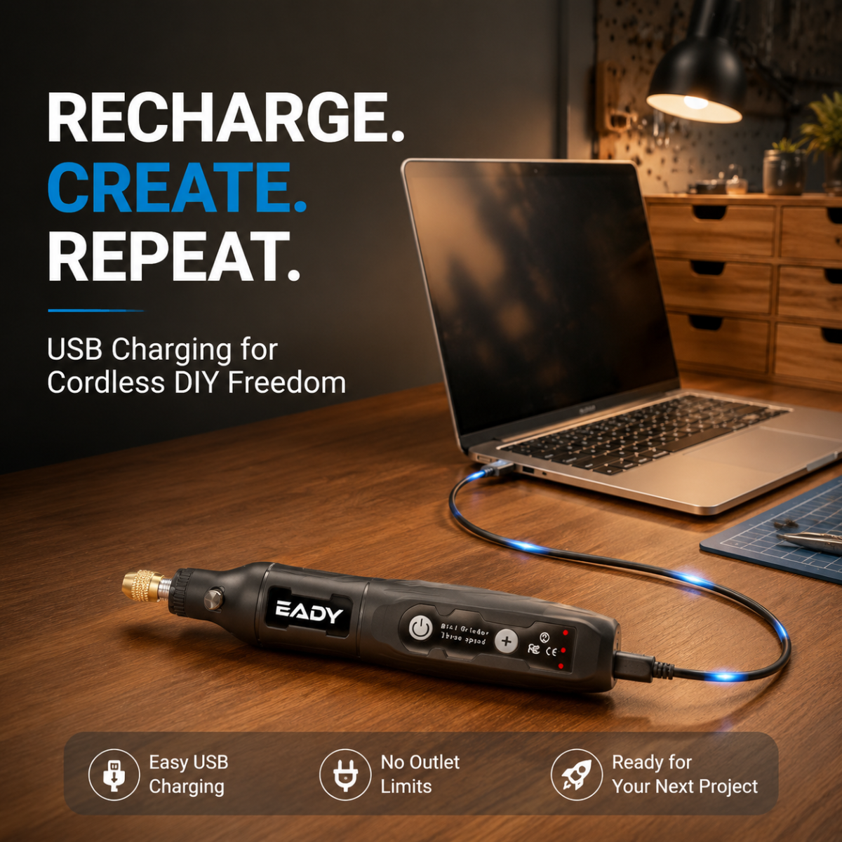 EADY 3.7V 3-Speed USB Recharge – Jewelry Making Workshops recenzja i cena