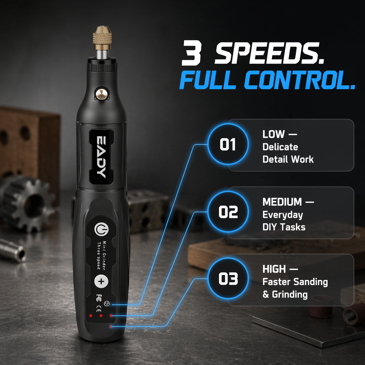 EADY 3.7V 3-Speed USB Recharge – Jewelry Making Workshops recenzja i cena