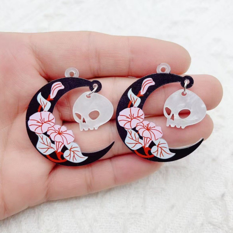 10pcs Halloween Acrylic Ghost  – Jewelry Making Factory recenzja i cena