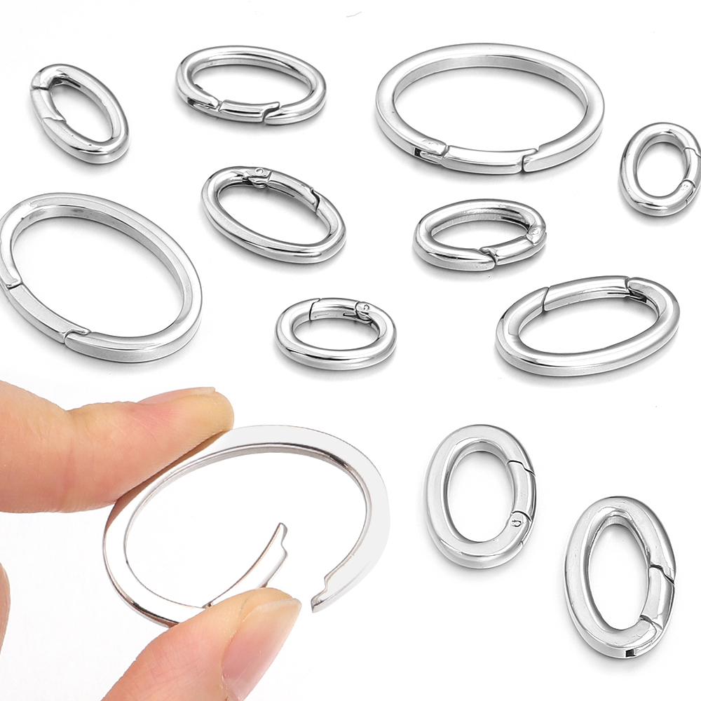 1pc Stainless Steel Spring Cla – Jewelry Making A Ring recenzja i cena
