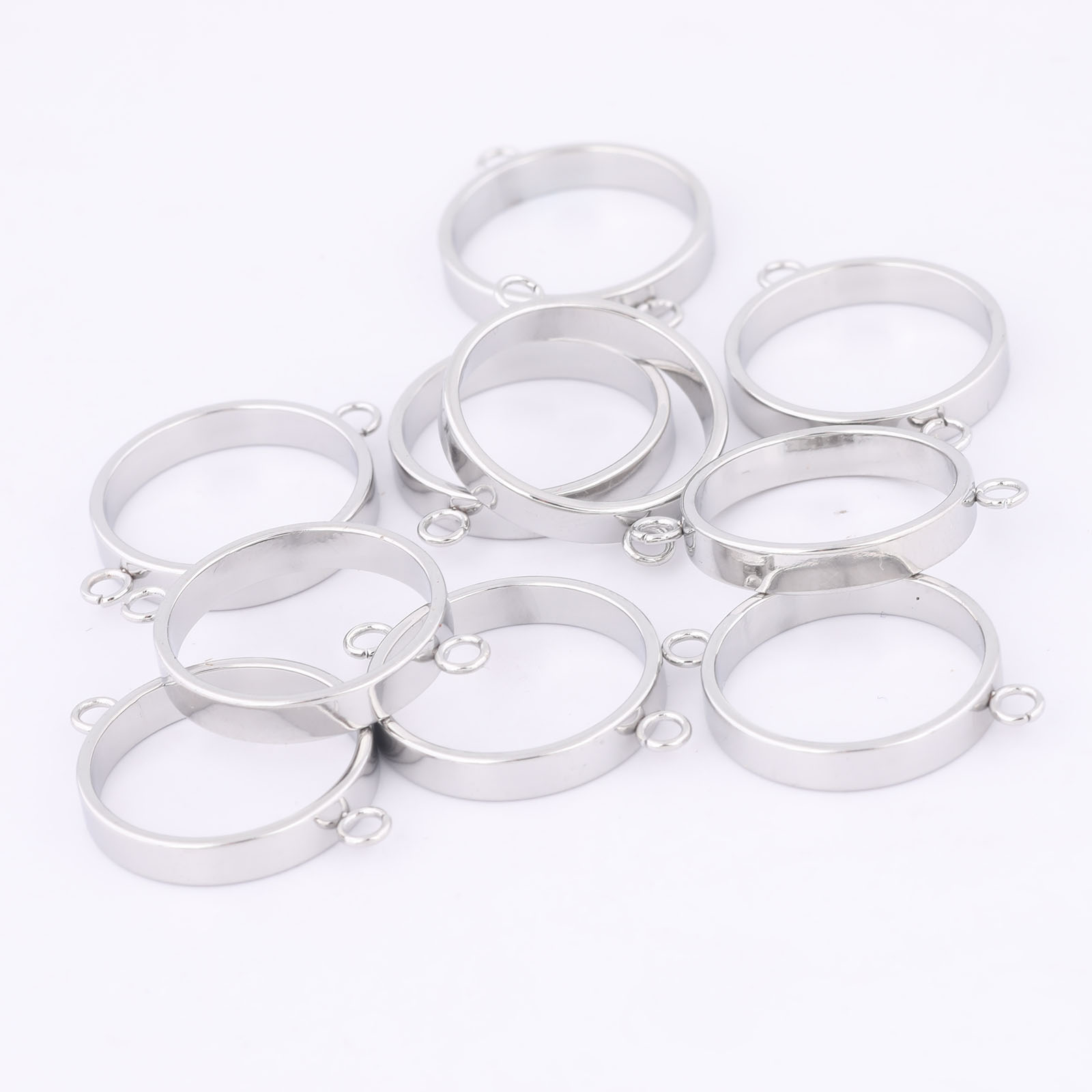 10pcs Stainless Steel 14mm Ope – Pendant Blank Bezel recenzja i cena