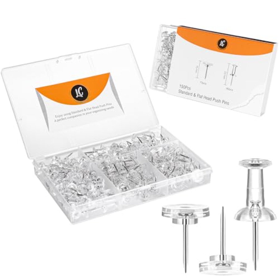 150 Pack Assorted Clear Push P – Head Pin Assorted recenzja i cena