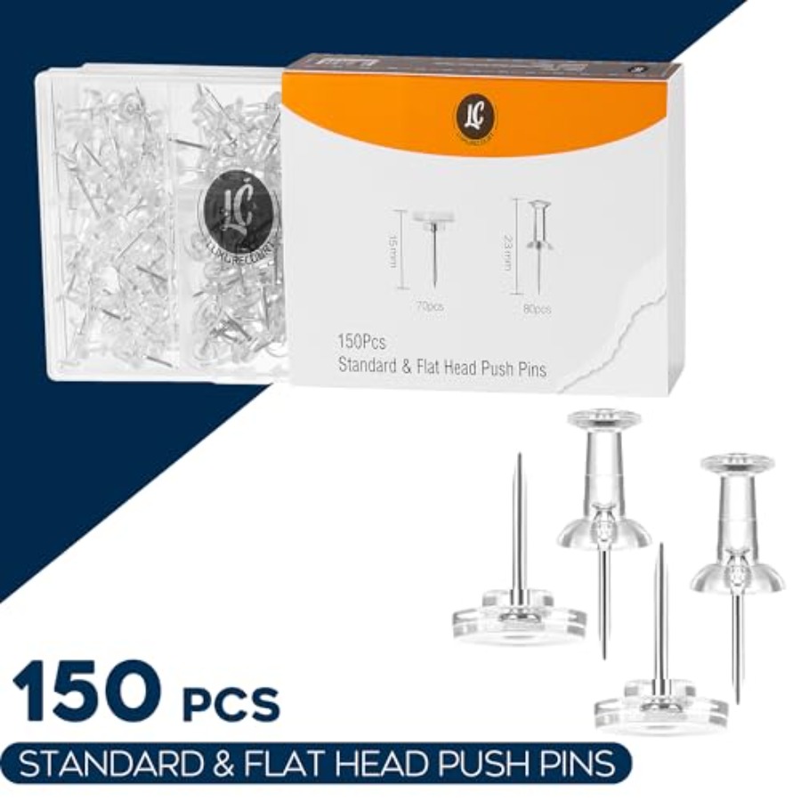150 Pack Assorted Clear Push P – Head Pin Assorted recenzja i cena