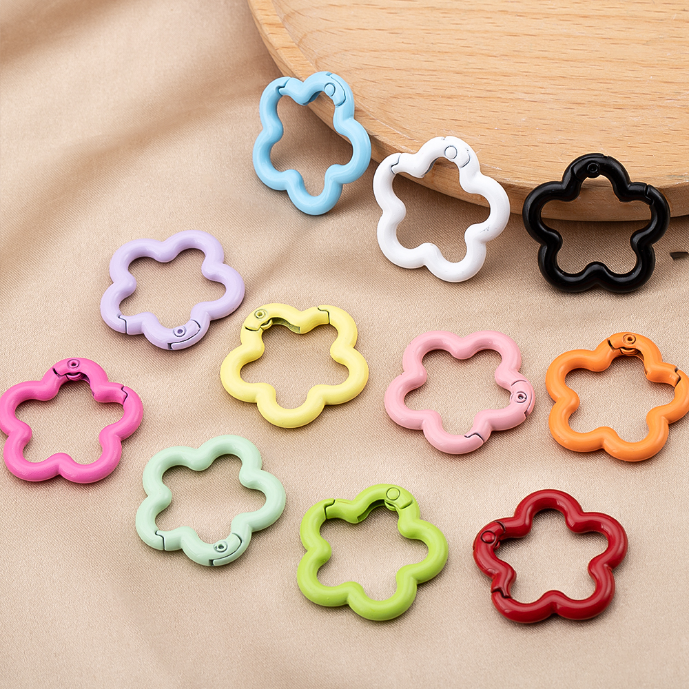 5/10pcs Colorful Flower-shaped – Jewelry Making A Ring recenzja i cena