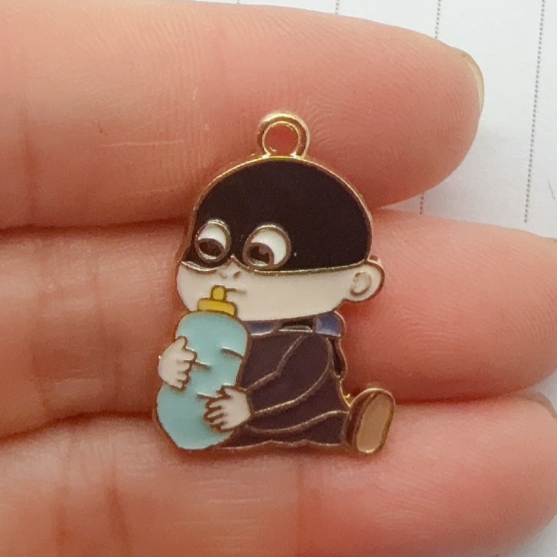 10pcs alloy drip oil cartoon p – Jewelry Making Factory recenzja i cena