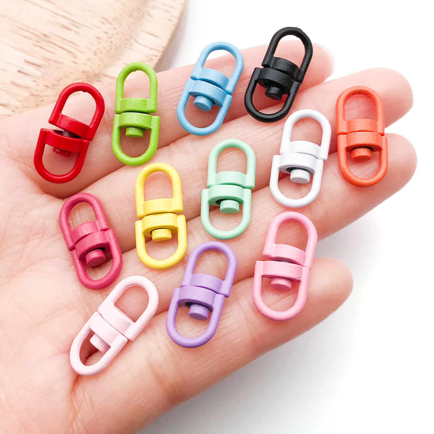 20pcs Metal Rotate Buckle Key  – Jewelry Making A Ring recenzja i cena