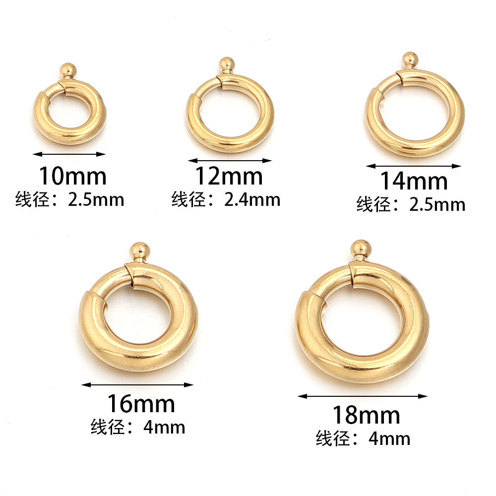 2pcs Stainless Steel Spring Cl – Jewelry Making A Ring recenzja i cena