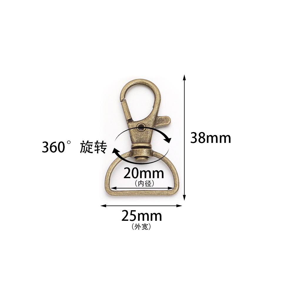 10pcs/lot Metal Swivel Clasps  – Jewelry Making A Ring recenzja i cena