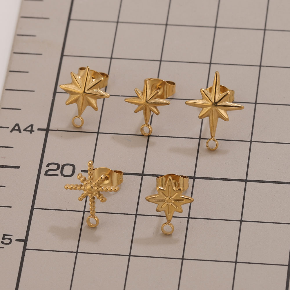 6pcs Stainless Steel Star Earr – Jewelry Making Workshops recenzja i cena