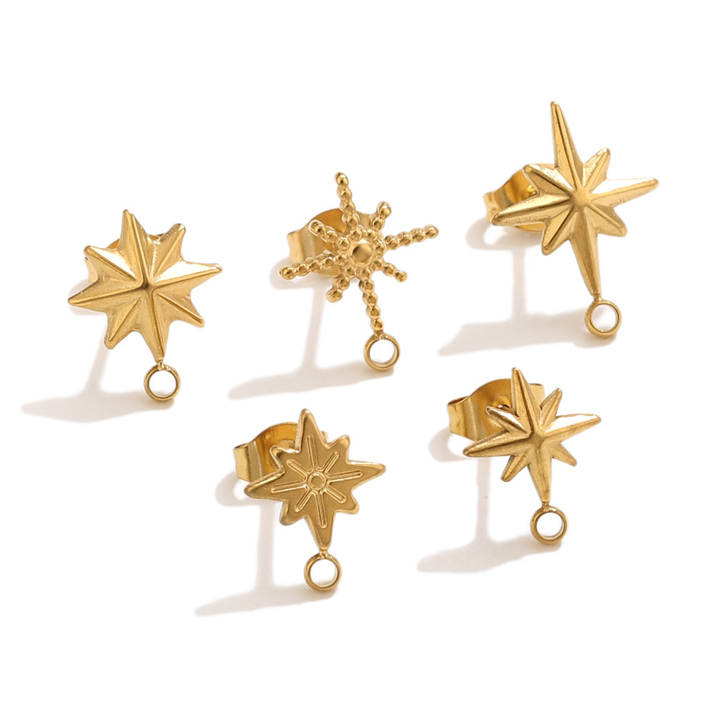 6pcs Stainless Steel Star Earr – Jewelry Making Workshops recenzja i cena