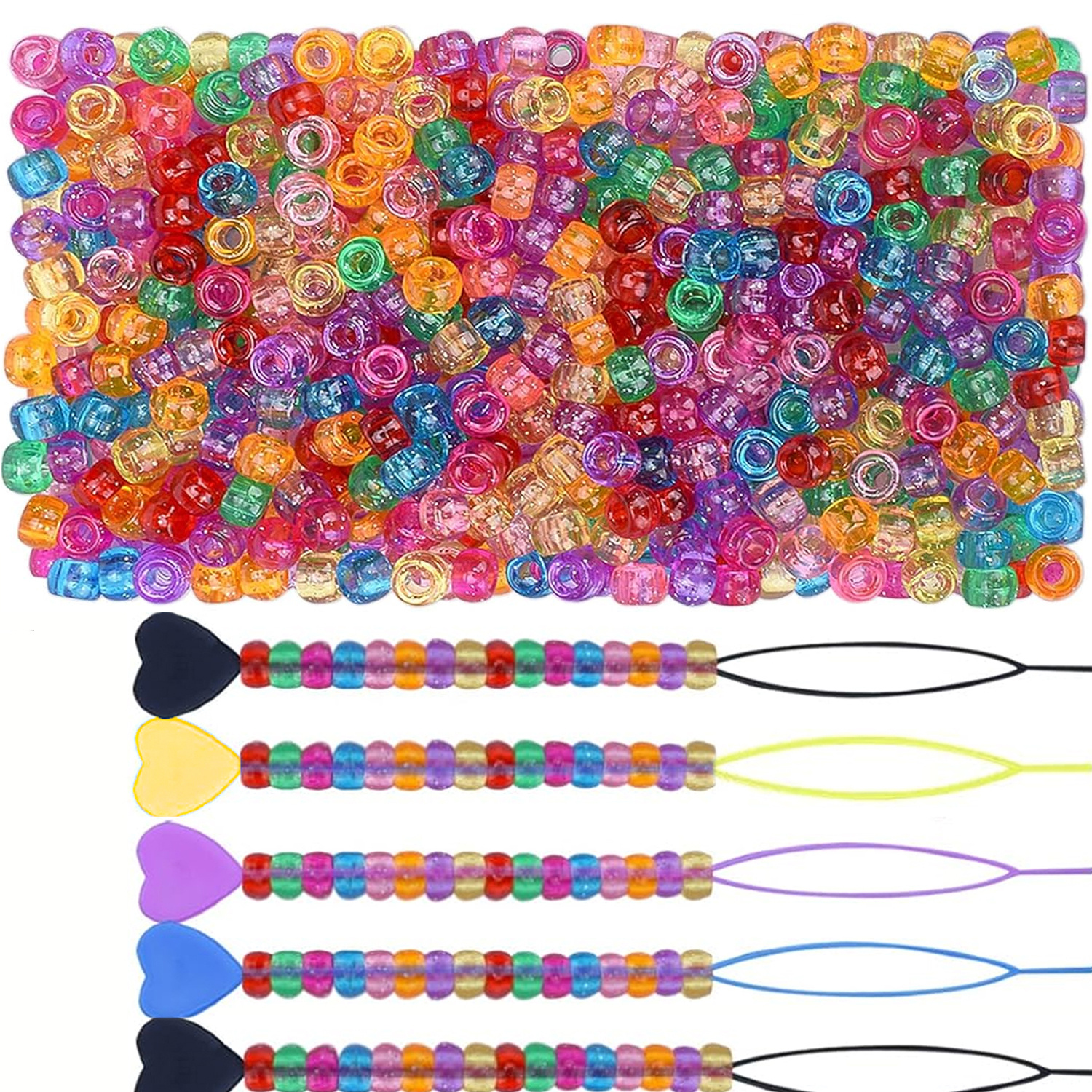500PCS 9 × 6mm glitter small h – Jewelry Making Workshops recenzja i cena