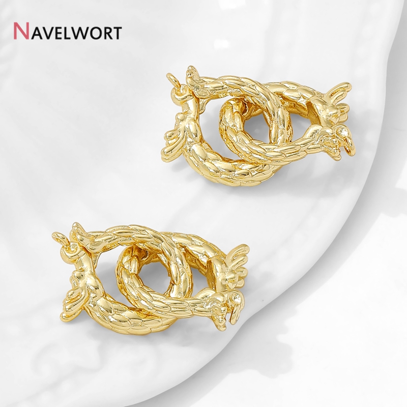 14K Gold Plated Brass Dragon S – Jewelry Making Supplies recenzja i cena