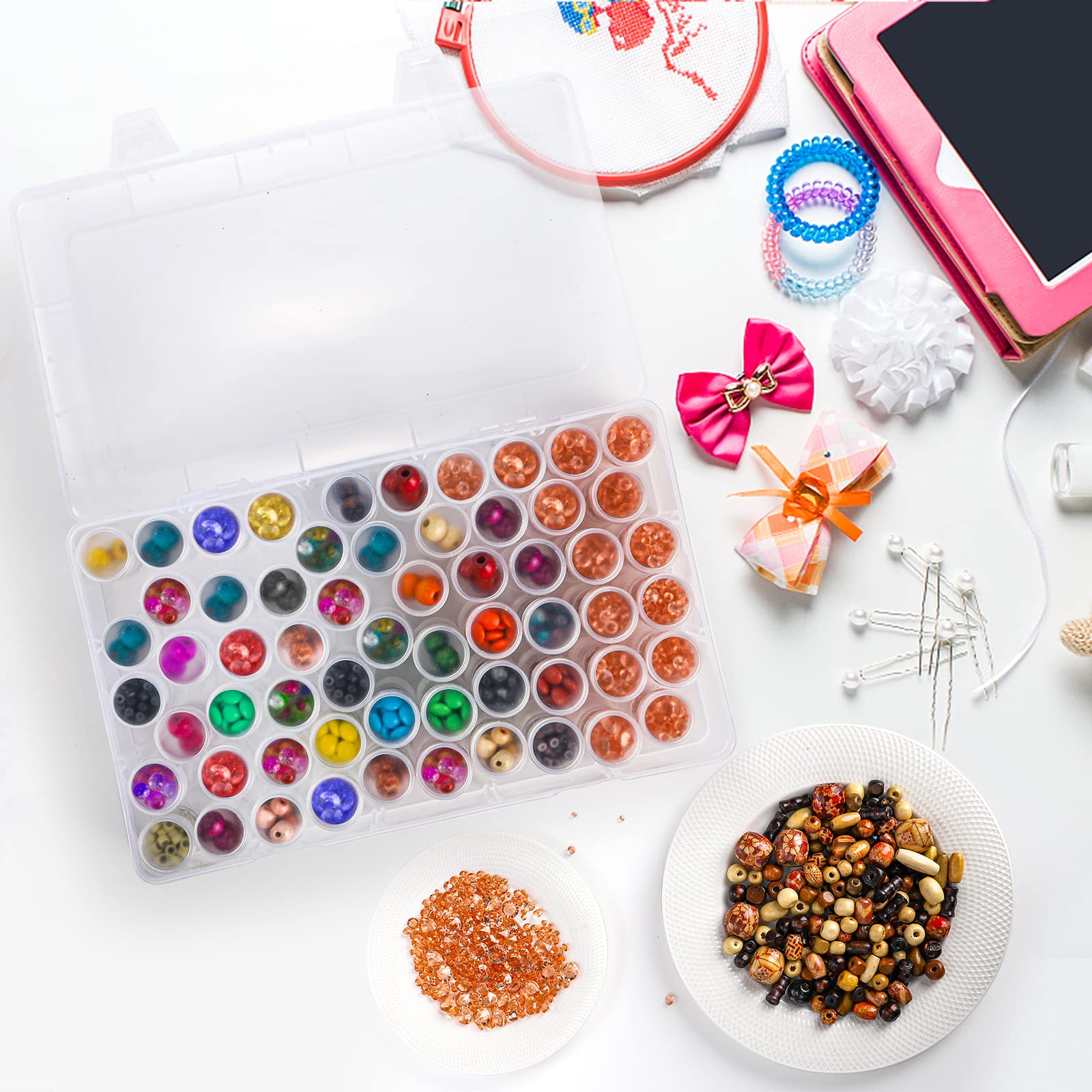 1pc 24/30//38/60 Slots Plastic – Jewelry Making Workshops recenzja i cena