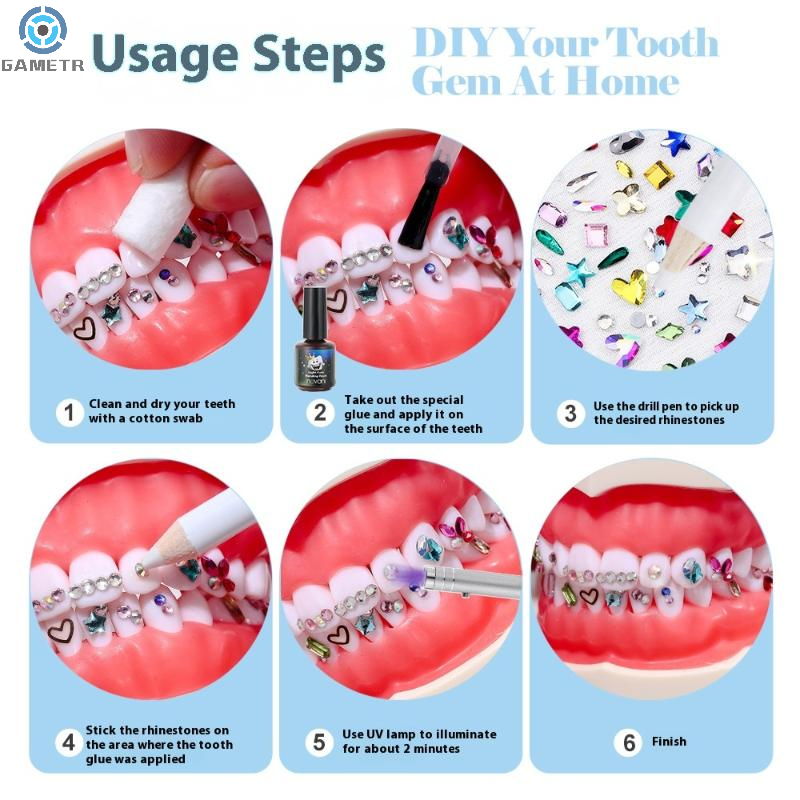 1 Set Dental Tooth Gems Crysta – Jewelry Making Workshops recenzja i cena
