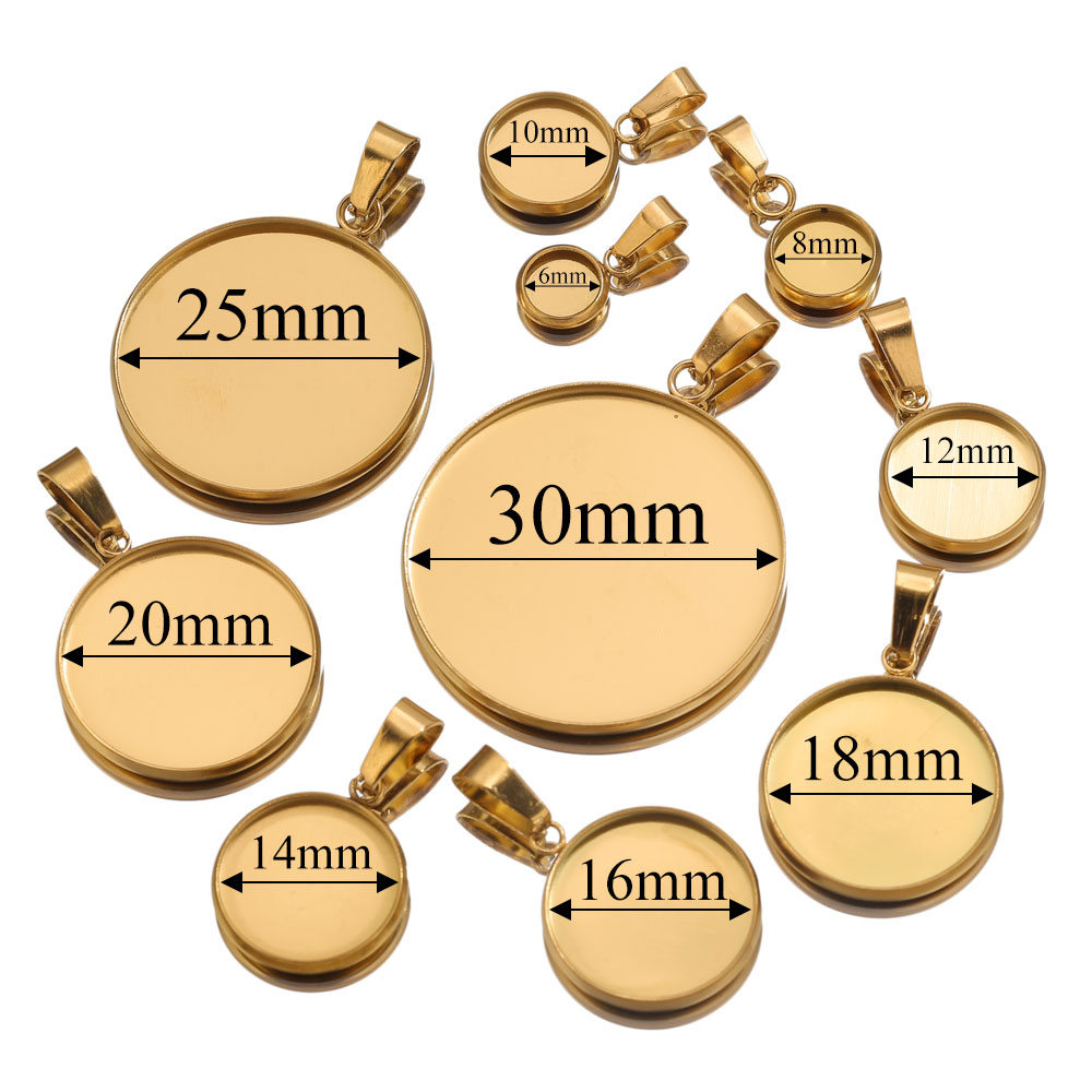 10pcs Stainless Steel Gold Pen – Pendant Blank Bezel recenzja i cena