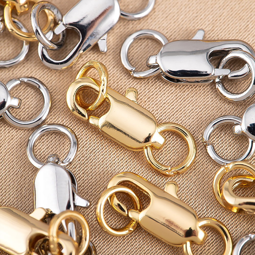 5Pcs Gold Color Brass Lobster  – Jewelry Making A Ring recenzja i cena