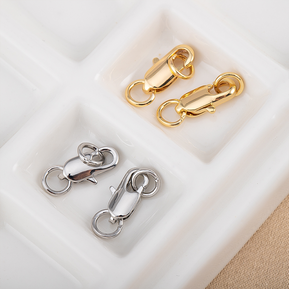 5Pcs Gold Color Brass Lobster  – Jewelry Making A Ring recenzja i cena
