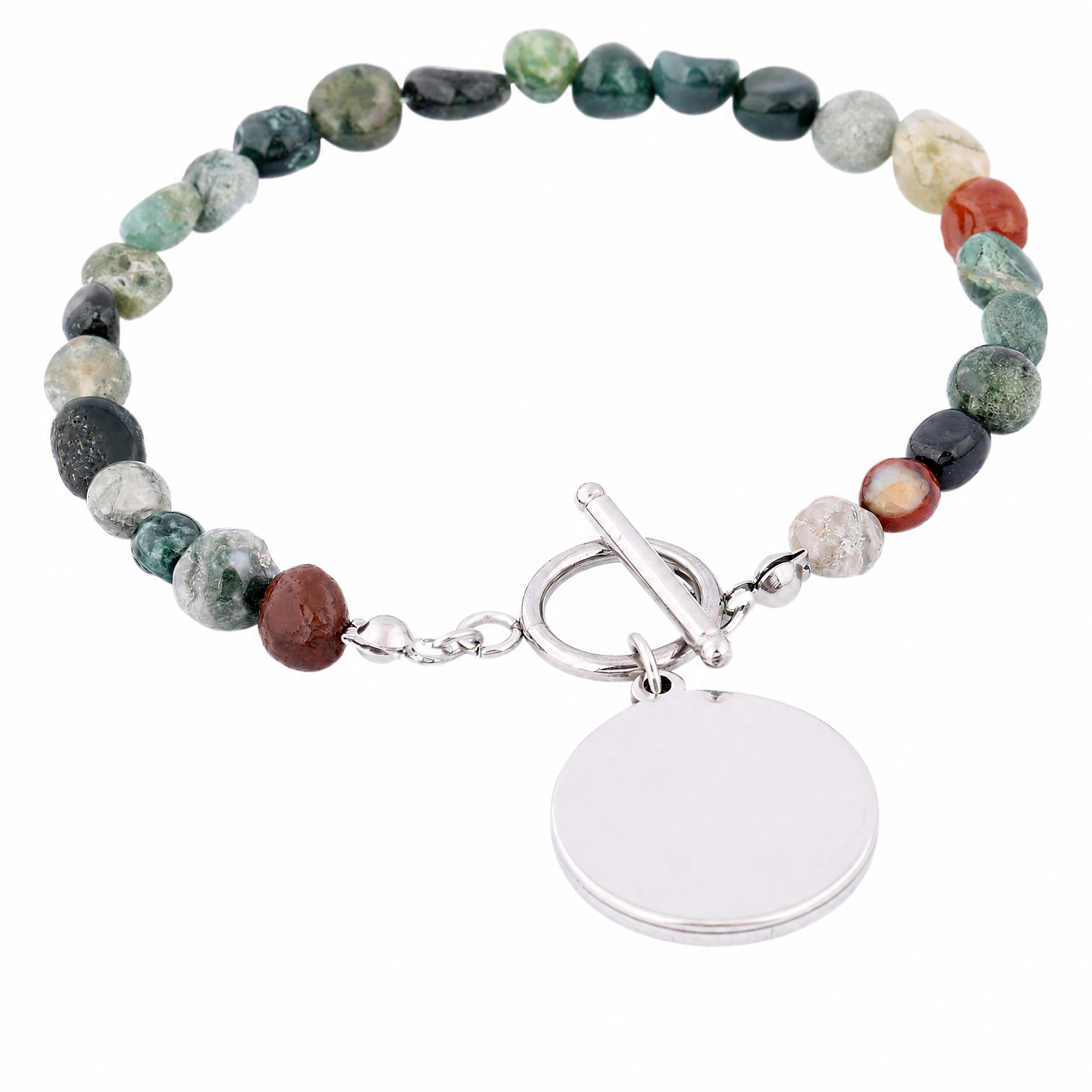 2pcs Natural Stone Beaded Brac – Pendant Blank Bezel recenzja i cena