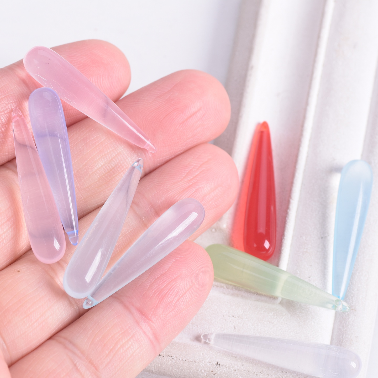 10pcs Long Teardrop Shape 35x7 – Jewelry Making Drill recenzja i cena