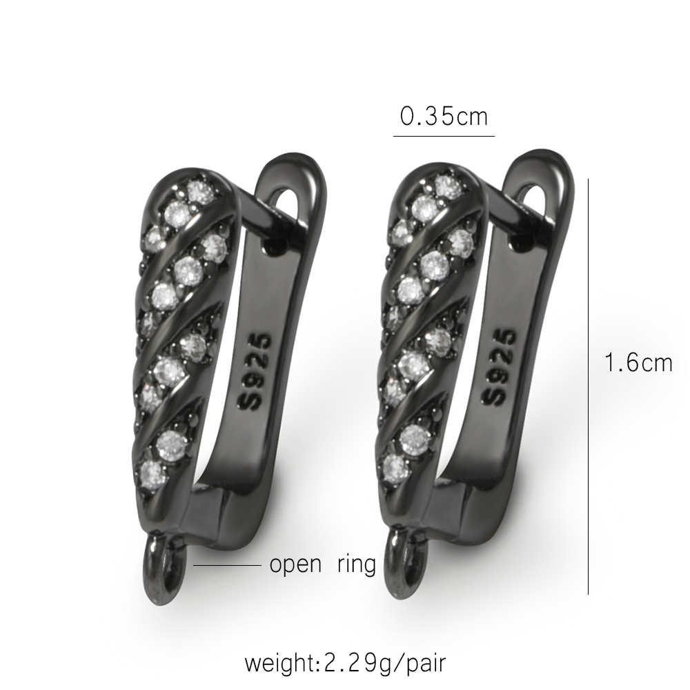YANASI 1 Pair Gun Black  Brass – Jewelry Making Supplies recenzja i cena