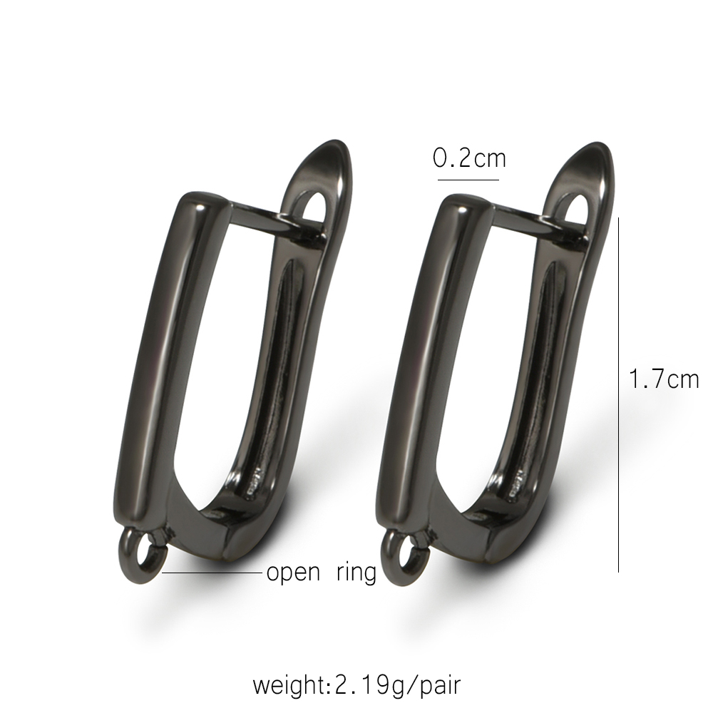 YANASI 1 Pair Gun Black  Brass – Jewelry Making Supplies recenzja i cena