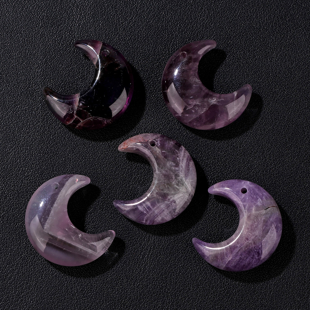 2PCS Natural Crescent Moon Cha – Jewelry Making Drill recenzja i cena