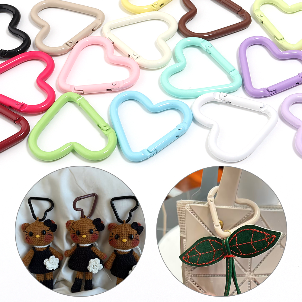 5pcs Colorful Heart-shaped Alu – Jewelry Making A Ring recenzja i cena