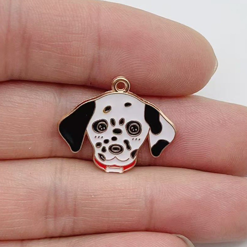 12pcs cartoon pet spotted dog  – Jewelry Making Factory recenzja i cena