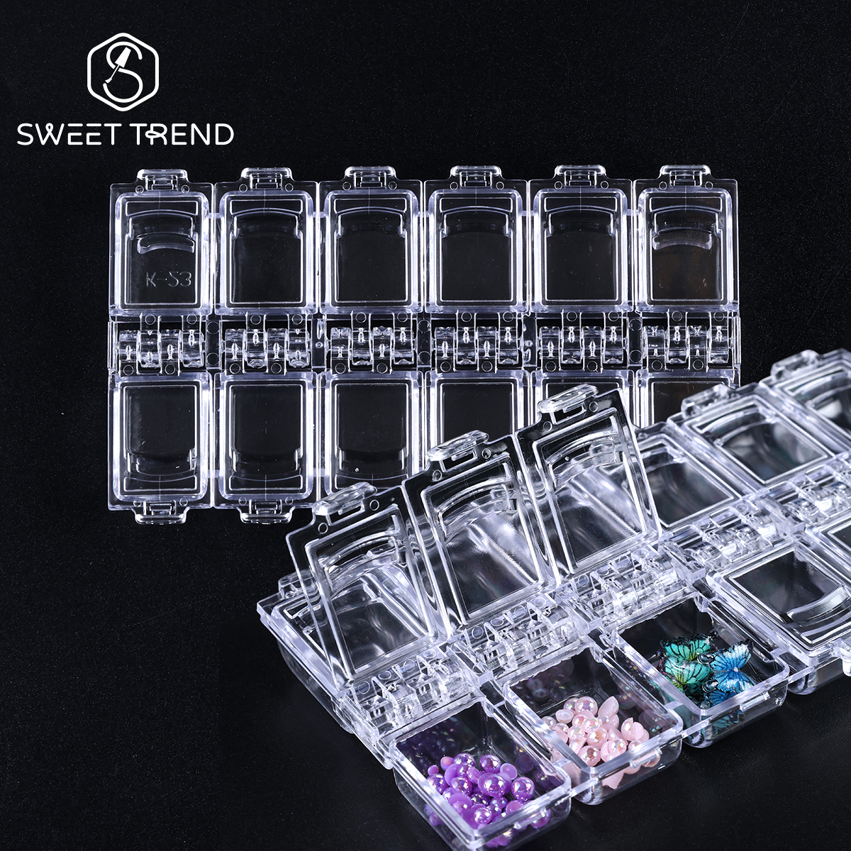 12 Grids Empty Nail Accessorie – Jewelry Making Workshops recenzja i cena
