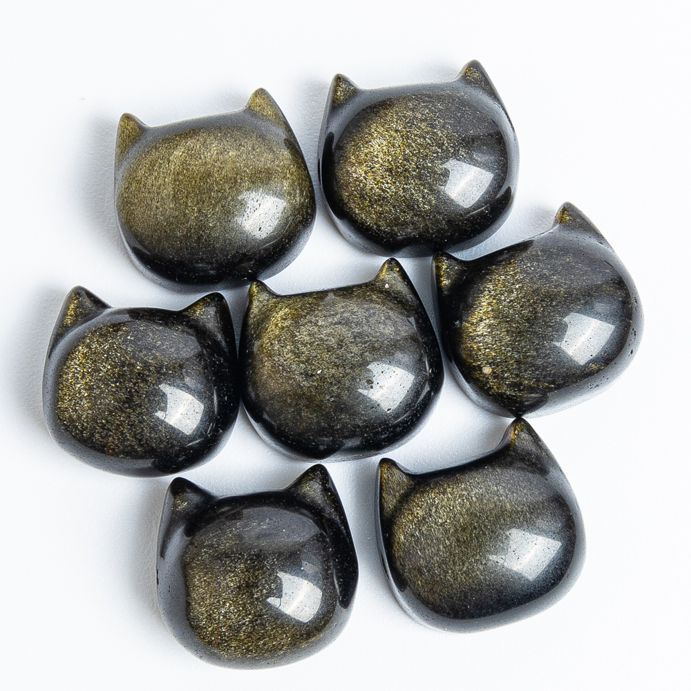 5pcs Natural Gold-Sheen Obsidi – Jewelry Making Drill recenzja i cena