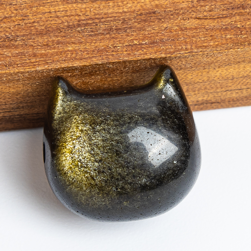 5pcs Natural Gold-Sheen Obsidi – Jewelry Making Drill recenzja i cena