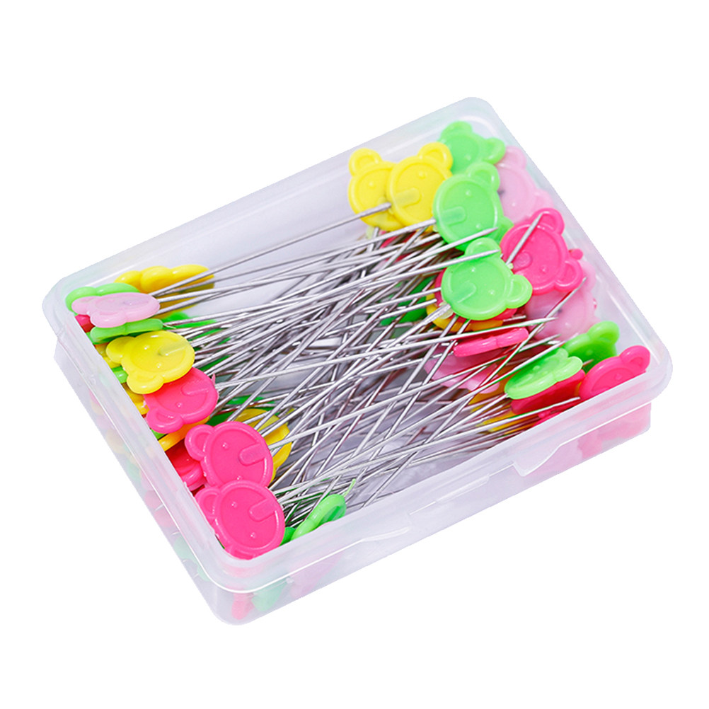 50Pcs Assorted Color Flat Bear – Head Pin Assorted recenzja i cena