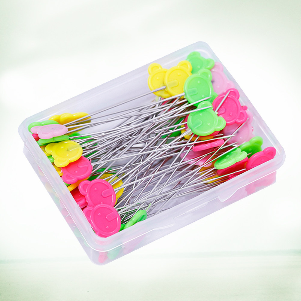 50Pcs Assorted Color Flat Bear – Head Pin Assorted recenzja i cena