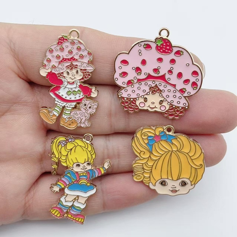 10pcs Cute Little Girl Enamel  – Jewelry Making Factory recenzja i cena