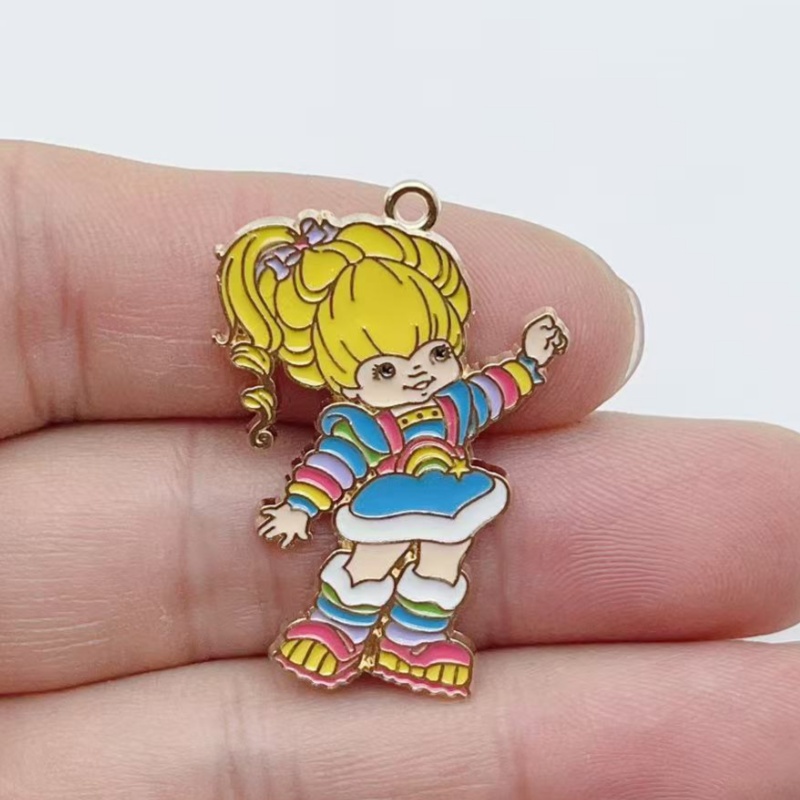 10pcs Cute Little Girl Enamel  – Jewelry Making Factory recenzja i cena