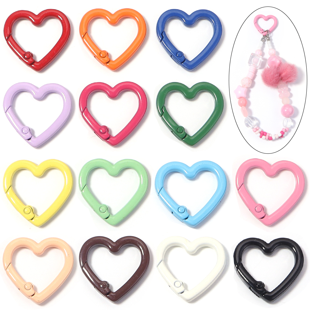5pcs Alloy Heart Spring Clasps – Jewelry Making Factory recenzja i cena