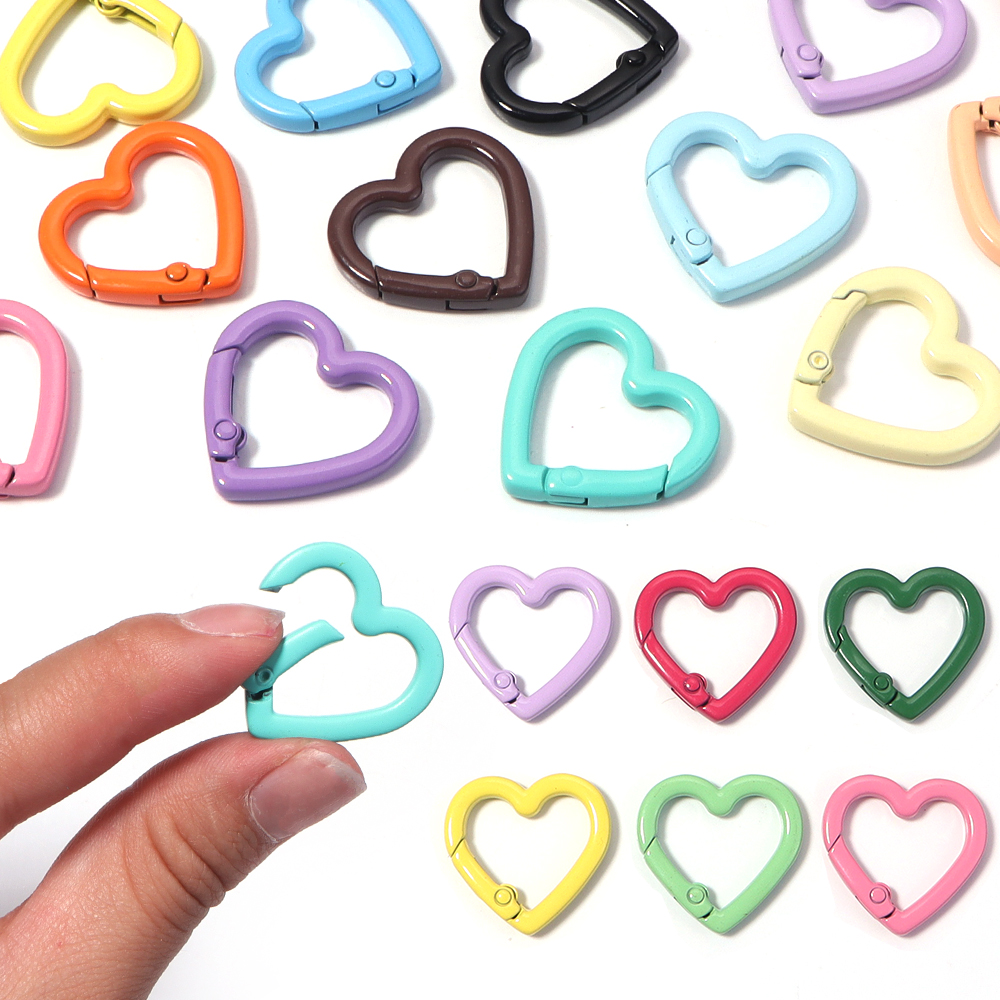 5pcs Alloy Heart Spring Clasps – Jewelry Making Factory recenzja i cena