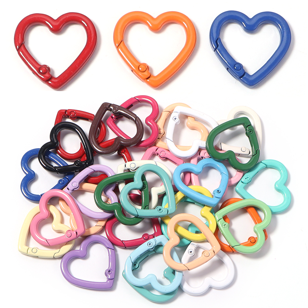 5pcs Alloy Heart Spring Clasps – Jewelry Making Factory recenzja i cena