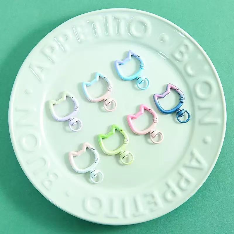 5-10PCS Gradient Cute Cat Clas – Jewelry Making Supplies recenzja i cena