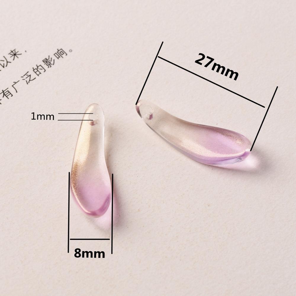 Long Petal Shape 10pcs 27x8mm  – Jewelry Making Drill recenzja i cena
